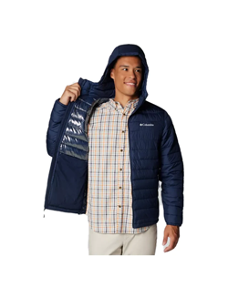 GIACCA IMBOTTITA CON CAPPUCCIO POWDER LITE DA UOMO NAVY 